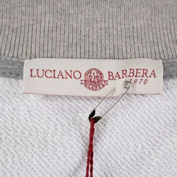 Luciano Barbera NWD 100% Cotton Bomber Jacket Size 50 (M US) In Solid White